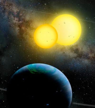 Binary Star planet (Image generated by AI)