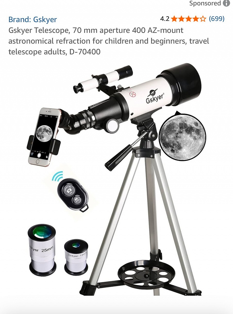 Best selling telescope in the world (image credit amazon)