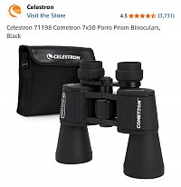 Decent beginner Binoculars 7x50 (Image credit Amazon)