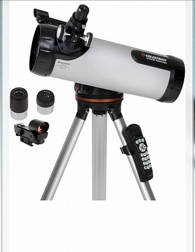 Celestron 31150 LCM 114 Series Computerised Newtonian Reflector Telescope, Silver