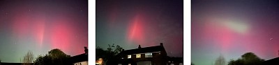 The incredible Aurora  Borealis as  taken from my back garden