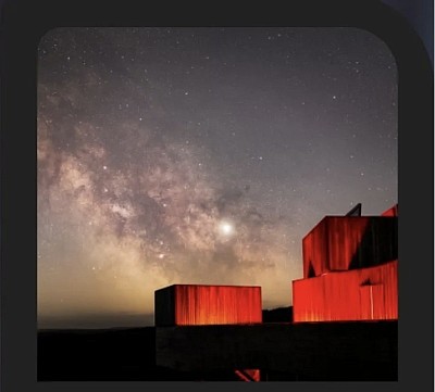 The wonderful Kielder Observatory in red light (image credit kielder Observatory)